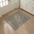 thumbnail image 3 of ODIKA Boho Farmhouse Mosaic Minimalist Frieze Seagrass Herringbone Refined Structured Pet Friendly & Kids Safe for Bedroom, Bedside, Nursery, 3 of 7