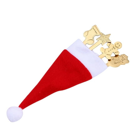 

wendunide kitchen gadgets 4PCS Christmas Colorful Spoon Handle Spoons Flatware Ice Cream Drinking Tools GD Gold