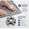 thumbnail image 3 of PLERISE 30x17 in Non Slip Bathtub Mat, Anti Skid Shower Mat with Strong Suction Cups and Quick Drain Holes, Machine Washable, Gray, 3 of 5
