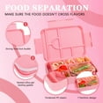 thumbnail image 2 of Microwavable Lunch Box, Compartmentalized Crisper Box, Plastic Lunch Box with Lid, Lunch Box for Office Workers, Lunch Box with Lunch Box, 2 of 6