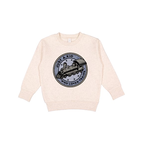 Inktastic Steam Train Kid Who Loves Trains Toddler Sweatshirt