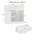 thumbnail image 2 of ANPOO Fluted 20-30 Gallon Fish Tank Stand with Power Outlet, 31.5" Aquarium Stand with Drawers and Storage Door, Heavy Duty Tank Stand for 2 Fish Tank & Reptile Terrarium, 1000lbs Capacity, White, 2 of 9