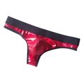 thumbnail image 1 of Ediodpoh String Aguichant en Cuir pour Homme en Cuir Boîte de Nuit Performance sous-Vêtements Aguichant pour Homme sous-Vêtements pour Homme Rouge_002 TG, 1 of 2