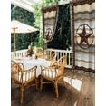 thumbnail image 5 of nqOlkjepod Outdoor Curtains for Patio Waterproof, Texas Star Farm Outdoor Privacy Panels Grommet, Vintage Country Star Brown Wood Grain Blackout Outside Curtains for Porch/Cabana 54"x84", 2 Panels, 5 of 8