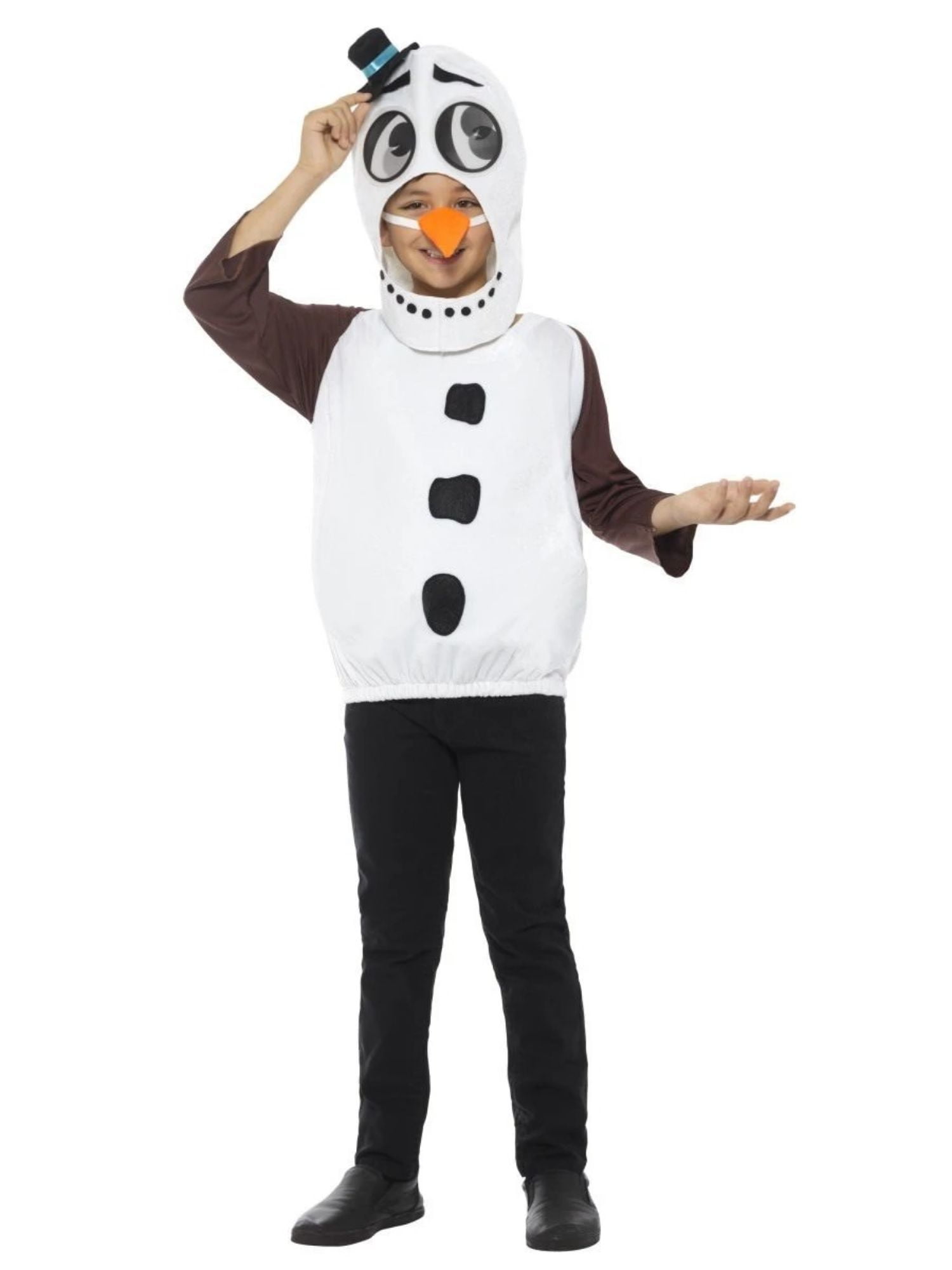Light Up Snowman Carrot Nose Fancy Dress Accessory For Parties