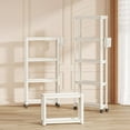 thumbnail image 3 of ShadeMart 46" H x 16.35" W x 3.54" D 5-Tier Narrow Plastic Storage Shelf With Scroll Wheel, 3 of 6