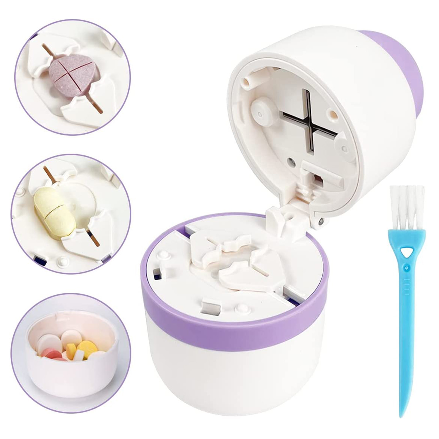 Pill Cutter for Cutting Small Pills or Large Pills in Half or Quarter