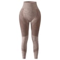 thumbnail image 5 of felwors Anti Cellulite 3D Leggings Womens Butt Lifting Tummy Control Resistance Band Compression Cellumove Yogo Pants（Coffee， M）, 5 of 5
