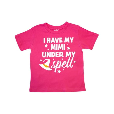 

Inktastic I Have My Mimi Under My Spell with Cute Witch Hat Gift Toddler Boy or Toddler Girl T-Shirt