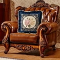thumbnail image 4 of Vikakiooze Lace Pillow Sofa Living Room Bedroom Bedside Car Fabric Embroidery Pillow Waist Cushion Backrest, 4 of 6