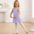 thumbnail image 6 of Busydd Dance Dresses for Girls 3-15 Years Casual Round Neck Sleeveless Girls' Dresses Solid Color Girls Clothes for Dance Gymnastics 14-15 Years, 6 of 7