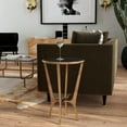 thumbnail image 4 of Butler Specialty Company Flavio Metal And Stone Accent Table - Black / Bronze, 4 of 4