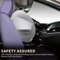 thumbnail image 4 of FLORICH Front Set Car Seat Covers, Luxury Faux Leather Seat Protectors, Automotive Seat Cover Universal Fit for Most 5 Seats Vehicles, Purple, 4 of 7