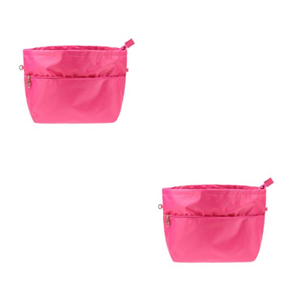 Bolsa de nailon impermeable Bewildely organizador de almacenamiento Rosa roja 2Conjunto