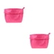 thumbnail image 1 of Matsuzay Organizador de almacenamiento elegante y práctico de tela, bolsa de nailon resistente al agua, resistente y Simple, bolso de mano rosa Rosa roja 2Conjunto, 1 of 6