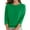a-Green188, variant on VNKIDY Women Sweater Casual Solid Color Knit Pullover Sweater Crewneck 3/4 Sleeve Soft Comfortable Lightweight Clothes Leisure Knitwear