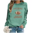 thumbnail image 4 of Women Game Day Sweatshirts Novelty Football Printed Long Sleeve Crew Neck Tops 2025 Fall Fashion Casual Classic Fit Blouses, 4 of 4