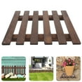 thumbnail image 1 of STRANDCHIC 1 Set Balcony Planter Ladder Wall Plants Pot Holder Coffee Wood Minimalist Style, 1 of 4