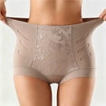 thumbnail image 2 of Womens Butt Lifting Panties High Waisted Full Coverage Briefs Solid Color Soft Stretchy Underwear Sleepwear Gray 2XL, 2 of 6