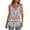 ZB-Multicolor-linen shirts, variant on Frostluinai Boho Tank Tops for Women Sleeveless Scoop Neck Ribbed Trim Long Tanks Casual Floral Print T Shirts Plus Size Curved Hem Tanks