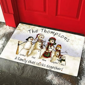 Personalized Spooky Family Halloween Doormat