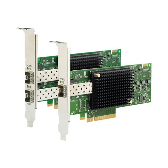 Lenovo ThinkSystem Emulex LPe32002-M2-L - Adaptateur de bus Hôte - Profil Bas PCIe 3.0 x8 - Fibre Canal 32 Go SFP+ x 2 - pour ThinkSystem SD530; SR630; SR650; SR850; SR860; SR950
