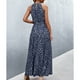 thumbnail image 4 of Vestido Largo Mujer NikouMX con Cuello Halter Estampado Verano S M L XL, 4 of 6