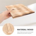 thumbnail image 4 of Tapete de piedra seguro y antiescaldaduras para ollas, bandeja de madera con aislamiento térmico, práctico cojín para ollas, 4 of 7