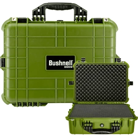 Bushnell 20 Inch Large Waterproof Hard Camera Case For Binoculars Optics Equipment Shock Proof and TSA Ready-Green