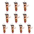 thumbnail image 1 of 10pcs películas de anime ne zha 2 colgante de cordón acrílico lindo llavero colgante colgante colección de fanáticos de colección, 1 of 8