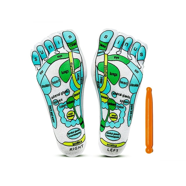 Calcetines de acupresión y reflexología ATYUWZP para mujer y hombre