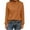 Brown, variant on Womens Dressy Casual Tops with Buttons Solid Color V Neck Long Sleeve Lightweight Sweatshirt Pullover Tshirts (XL, Black)