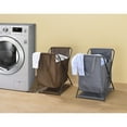 thumbnail image 3 of Staci Multifunction Foldable Storage Bin (Brown), Durable Fabric with Heavy Duty Metal Frame., 3 of 5
