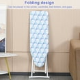 thumbnail image 7 of WETS 42" Folding Ironing Board, Full Size, with Heat-Resistant Cover, Height Adjustable, Light Blue, 7 of 7