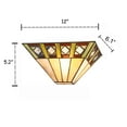 thumbnail image 4 of RADIANCE Goods Tiffany-Style 1 Light Mission Indoor Wall Sconce 12" Wide, 4 of 4