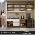 thumbnail image 5 of Cocina Integral MADESA Glamy 260cm Marrón/Blanco, 5 of 5