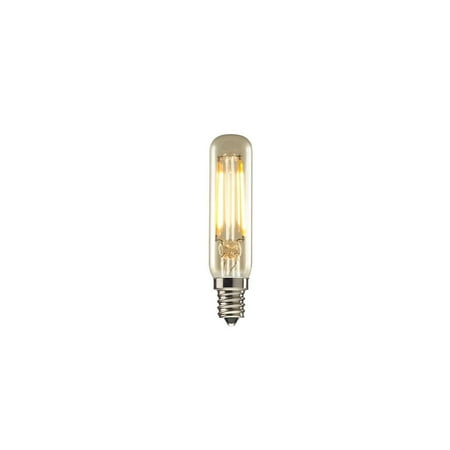 

Bulbrite Pack of (4) 2.5 Watt Dimmable Antique Glass Finish T6 LED Light Bulbs with Candelabra (E12) Base 2100K Amber Light 160 Lumens