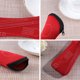 thumbnail image 4 of Naiovety Soporte para vajilla Vajilla Bolsa de tela Estuche con cremallera lavable Cuchara Bolsas para cubiertos de acero Estuches de comedor Organizadores de utensilios de cocina Rojo, 4 of 6