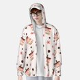 thumbnail image 3 of Pofeuu Milk Tea Print Sun Protection Outdoor Lightweight Full Zip UV Cooling Hoodie Long Sleeve Summer Clothing for Outdoor Hiking-Small, 3 of 5