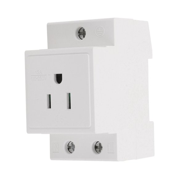 DIN Rail Socket Built In Protective Contact Earthing Contact Outlet For Dist GAW Home Electric Equipment Accessories