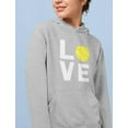 thumbnail image 3 of Tstars Women's Tennis Love Sweatshirt - Sporty Graphic Hoodie for Tennis Fans - Perfect Birthday Gift Idea for Tennis Players - Casual Women's Hoodie for Tennis Enthusiasts, 3 of 6