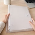 thumbnail image 4 of A4 Binder, 4 Rings Budget Binders Loose Leaf Folders Refillable Soft PVC Notebook Shell Protector Organizer Accessories Supplie,25x32cm/ 9.85x12.6inch, 4 of 7