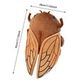 thumbnail image 3 of Cute Cicada Plushy Purse Cartoon Kids Backpack Lightweight 3D Design Adjustable Straps Preschool Approved For Travel Nature Summer Adventures, 3 of 8