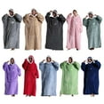 thumbnail image 4 of Shengyu Polyester Sweater Blanket With Pockets Fashionable And Warm Winter Essential Comfortable TV Blanket violet, 4 of 6