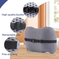 thumbnail image 3 of Lumbar Support Pillow for Office Chair, Car Lumbar Pillow Lower Back Pain Relief, Memory Foam Back Cushion with 4D Mesh Cover and Adjustable Straps, Ergonomic Chair Back Pillow for Car,Bed, Gaming, 3 of 16