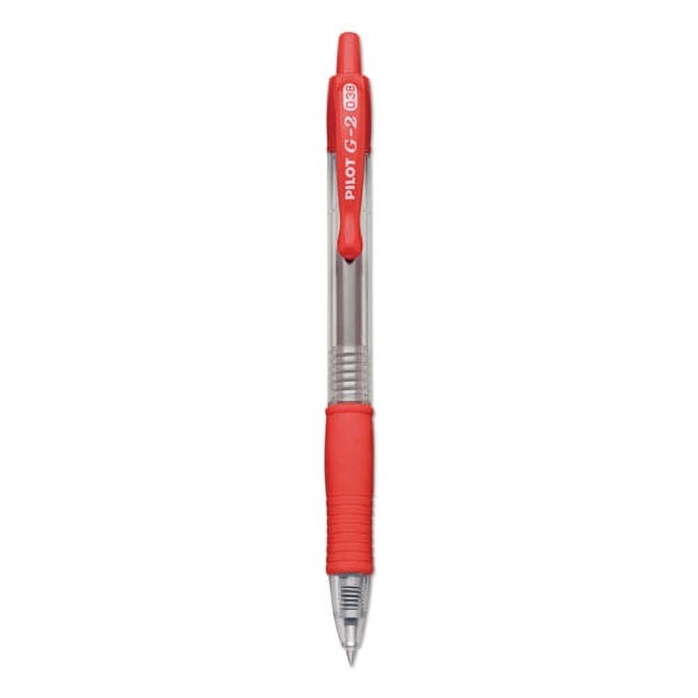 G2 Premium Gel Pen Convenience Pack, Retractable, Extra-Fine 0.38 Mm, Red Ink, Clear/red Barrel | Bundle of 5 Dozen