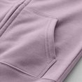 thumbnail image 5 of Staki Girl's Solid Hoodie Zip Up Long Sleeve Preppy Cute Sweatshirts Hoodies Tween Girls Trendy Clothes 1-14Y(Purple,5-6 Years), 5 of 7