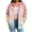 Pink, variant on Scyoekwg Womens Coats Trendy s Hoodies Dressy Casual Loose Gradient Color Graphic Sweatshirt Long Sleeve Hooded Zipper Drawstring Fleece Coats with Pocket Pullover(Light Blue,L)