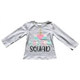 thumbnail image 2 of Little Girl Kids Unicorn Squad Heart Casual Shirt Top Tee T-Shirt Grey 6 XL (202169), 2 of 2