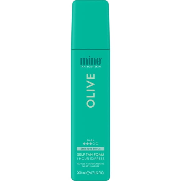 Espuma autobronceadora Minetan, base verde oliva, 200 ml